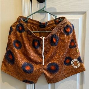 Men's classic gradient mesh Shorts - Brown and Blue